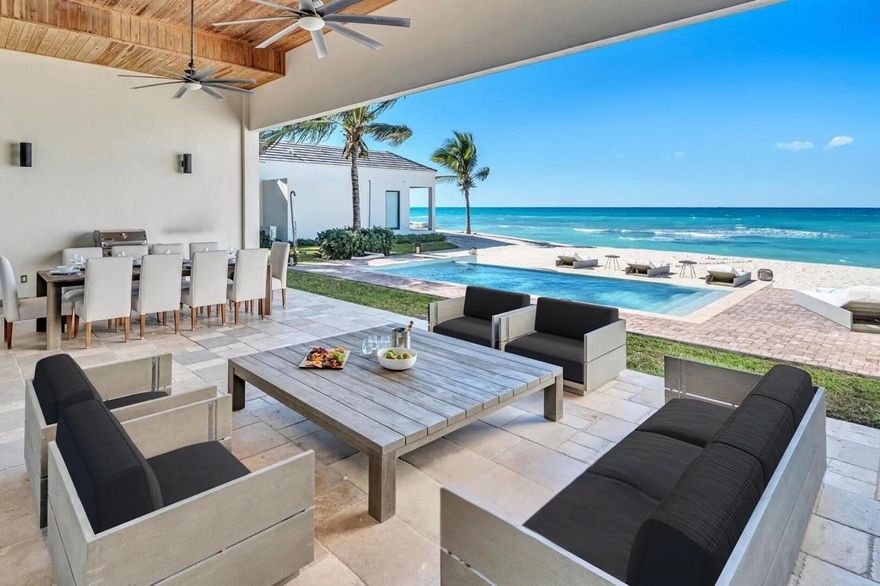 Enjoy the Beachfront and Bayfront Lifestyle. Located in Bimini’s prestigious and Gated Rockwell Island. This 4-bed, 4.5-bath property has endless ocean views throughout. Vaulted ceilings, open floor plan, and a chef’s kitchen with premium appliances and custom cabinetry. Each bedroom includes an en-suite, with 2 the primary suites offers breathtaking views, private patios, and spa like bath. The backyard opens directly to the beach, with oceanfront pool, oversized terrace, and seamless indoor-outdoor living. The property includes a rare bayfront lot, offering room for a guest house or dock. Community features, a private beach, pool, spa, dining, tennis, marina access and is close to Resorts World. Only 30 mins from South Florida by sea plane or approximately 2 hrs by boat.