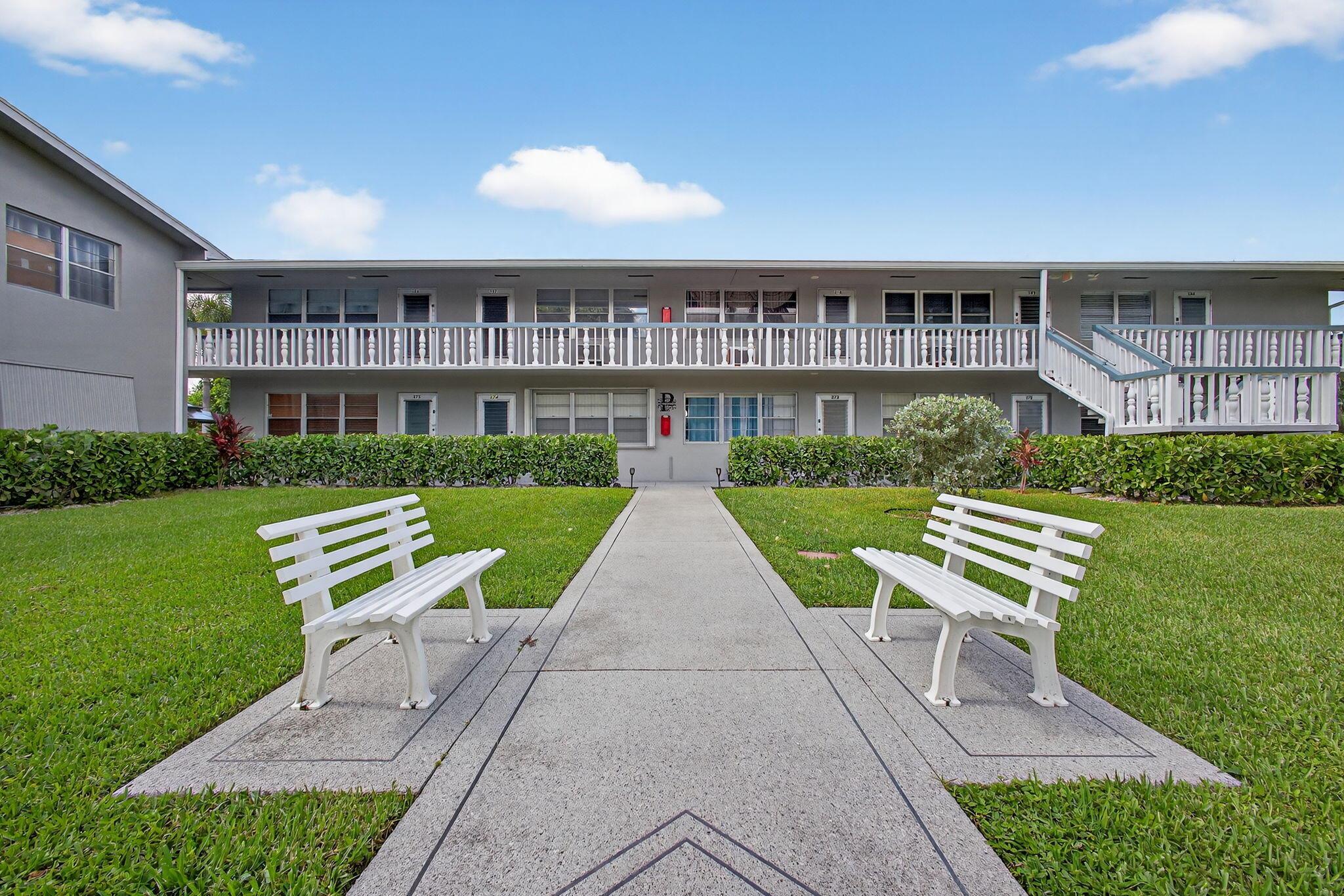 CHARMING MOVE IN READY 1 BED 1 BATH CONDO IN THE HIGHLY SOUGHT AFTER CENTURY VILLAGE OF WEST PALM BEACH A GATED COMMUNITY FOR ACTIVE ADULTS55+. TASTEFULLY FURNISHED, KITCHEN HAS DOUBLE SINK, MOSAIC TILE COUNTERTOP, ENCLOSED LANAI. PET FRIENDLY BUILDING. WELL RUNNED BUILDING WITH ITS OWN PATIO TO SIT OUT AND RELAX STEPS FROM THE HASTINGS FITNESS CENTER. THE HASTINGS FITNESS CENTER FEATURES A GYM, POOL TABLES, EXCERCISE CLASSES, A SWIMMING POOL AND A RESISTANCE POOL. COME & ENJOY RESORT STYLE LIVING IN THIS GATED COMMUNITY FOR ADULTS 55 +. CLUBHOUSE features a theater, indoor pool, card room, community/party room, billiard room ,shuffle board ,tennis , pickqleball ,bocce and two outdoor pools. Numerous heated outdoor pools throughout the community. Two guarded gates and 24 hour roving