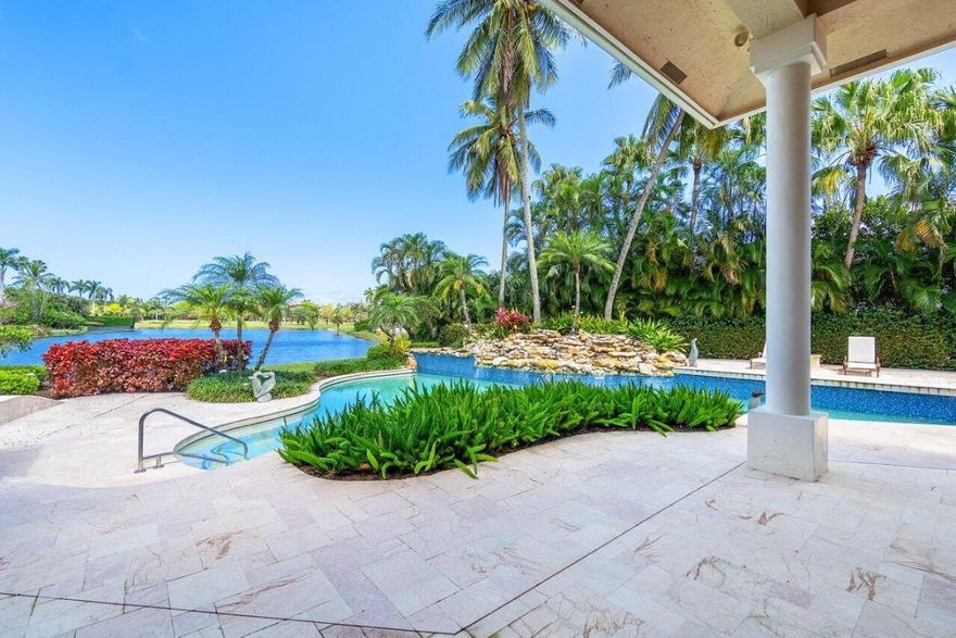 Enjoy the most breathtaking panoramic lake views that sit on this 1/2 acre very private lot in Frenchman's Creek. Floor to ceiling windows allows an abundance of natural light throughout this spacious 4 beds + den, 5.1 Bathroom home with over 5,000 sq ft and offering a newer roof. Large heated pool/spa surrounded by perfectly placed landscaping and stunning water views. The expansive master suite features a wall of windows displaying the gorgeous views, 2 customized walk in closets, enormous primary bath with two showers and two water closets, and transom windows continuing the flow of natural light highlighted. 3 car garage, wood fireplace, open floor plan, volume ceilings, updated A/C units. Frenchman's Creek offers two championship golf courses, low density of just over 600 homes for (2) 18 hole championship golf courses allowing for an enjoyable, leisurely golfing experience. Private and exclusive Beach Club includes shuttle service, Restaurant, Chairs and Umbrellas on the Sand and heated pool 5 mins away on beautiful Juno Beach. One full golf membership allows access access to all on site amenities. Planned for 2025 is a brand new state of the art clubhouse to rival all in this area and currently the community boasts a Fitness Center, spa, on-site dining pavilion, Tennis, Pickleball, Pool, Beachclub, numerous dining options, navigable waterways for select properties, social events and so much more. Luxury concierge lifestyle at its​​‌​​​​‌​‌​​​‌‌​​​‌‌‌​​‌​​‌‌​​​​ best.