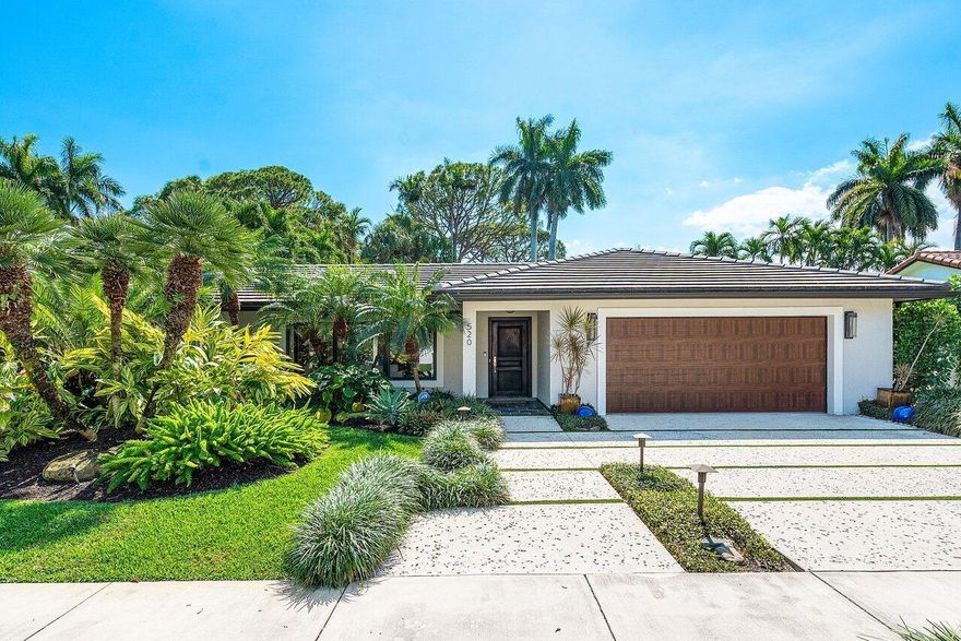 Located in Boca Raton's golden triangle, this newly renovated three bedroom pool home offers a short walk to Mizner Park & 5th Ave Shops, and mere moments to the beach and Boca Resort. The home features a new kitchen with Bosch appliances, quartz countertops, and shaker cabinetry. Beautifully upgraded bathrooms throughout with quality fixtures and designer tiles. The primary suite features large picture windows and custom built out closet. The backyard offers incredible privacy with an expansive covered patio, a free-form heated pool, lush landscaping, & room for children and pets to play. Other features include a large two car garage, with optional air conditioning and expansive utility room with second refrigerator