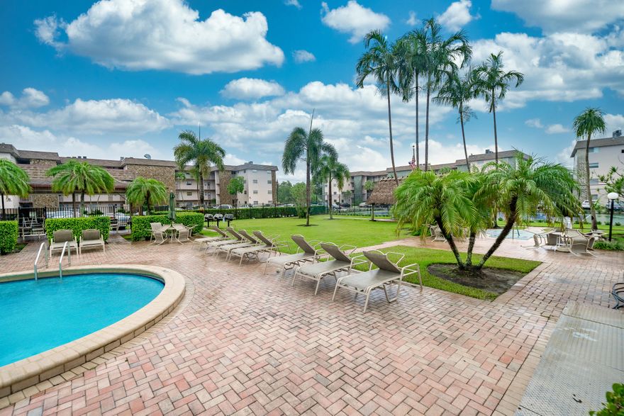 Clean and spacious first floor corner unit apartment. Building is directly across the parking lot from the pool and tennis court. Community offers Washer and dryer on the second floor along with extra storage space in the laundry room. Amenities include Pool, Clubhouse, and tennis. Centrally located, close to Nova University and major highways.