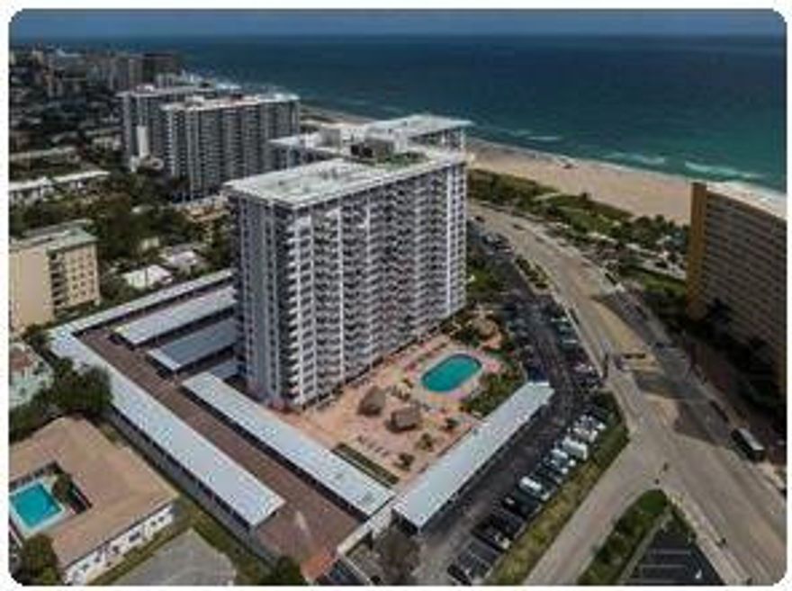 What an Incredible Price for an Ocean View 2/2! Views of the ocean from all rooms!. With some upgrades this unit can be spectacular.  Come and make it your own! Located in the heart of the Pompano Beach w/ access to an extraordinary amount of amenities such as THE BEACH, restaurants...shopping....you name it! The New Pier, New Restaurants & activities Pompano Beach is the new "it" destination w/ all the upgrades on Atlantic Blvd. Tile throughout. Large Master Bath w/ large walk-in closet. 2 extra storage bins in the building! Garage parking! Accordion Shutters on all windows for ultimate protection. Newer AC. Enjoy the great amenities of the Parliament House w/ the beautiful heated pool area with Chickee Huts, updated Fitness Center,game room, Comm. Rooms & Beach access.
