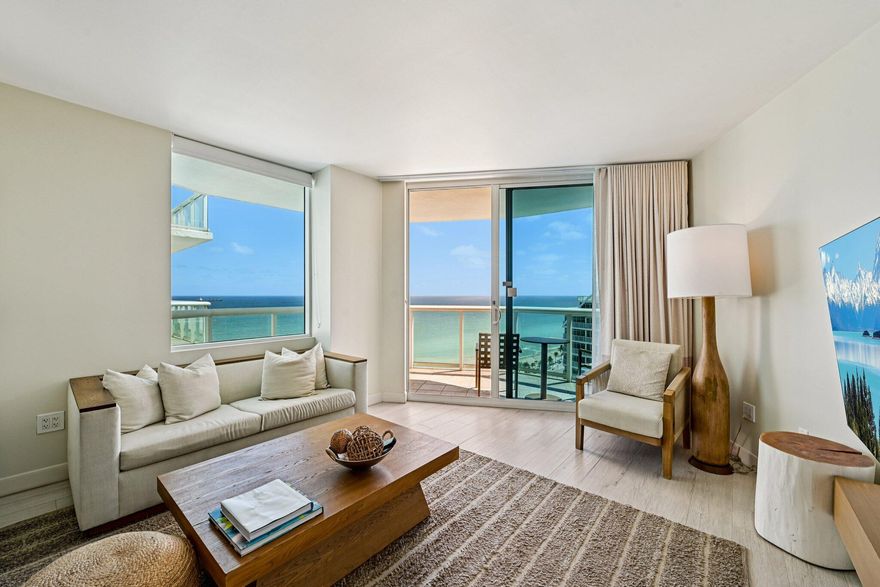Own a luxury beachfront resort residence at the Hilton Fort Lauderdale Beach Resort. Fully furnished 19th-floor southeast exposure, offering stunning ocean views and a private wraparound balcony. The unit features a kitchenette, spa-style bath, HDTVs, WiFi, and washer/dryer. Designed w/ both living & sleeping areas, a king bed and queen sleeper sofa for flexible accommodations. Owners may participate in the Hilton rental program while enjoying personal use throughout the year. The unit demonstrates consistent rental revenue with average, strong Hilton rental occupancy, and stable performance across multiple years. Resort amenities include a pool, spa, fitness center, concierge, valet, restaurants, and beach access. Prime location near Las Olas, marinas, shopping, dining, and FLL Airport.
