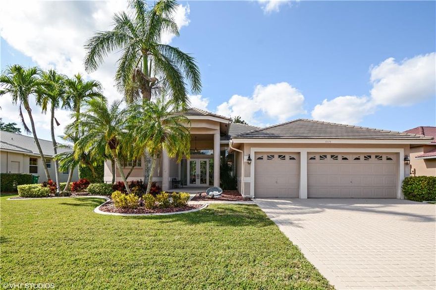 Immaculate 4 Bed 3 Bath 3 Car Garage Triple Split Pool Home On A Large Private Lot. Upgraded Kitchen: Wood & Glass Cabs w/Soft Shut & Pullouts, Granite Counters, GE Profile Appliances, Snack Bar & Breakfast Area. Large Master Suite: Sitting Area, 2 Walk-ins, Double Sinks, Block Glass, Separate Tub & Shower. Additional Features: Hurricane Shutters, Landscape Lighting Front & Back, Plantation Shutters, Updated Cabana Bath, Knockdown Walls, Fenced Yard, Stone Like Tile Floors, Top Rated Schools & Much More!