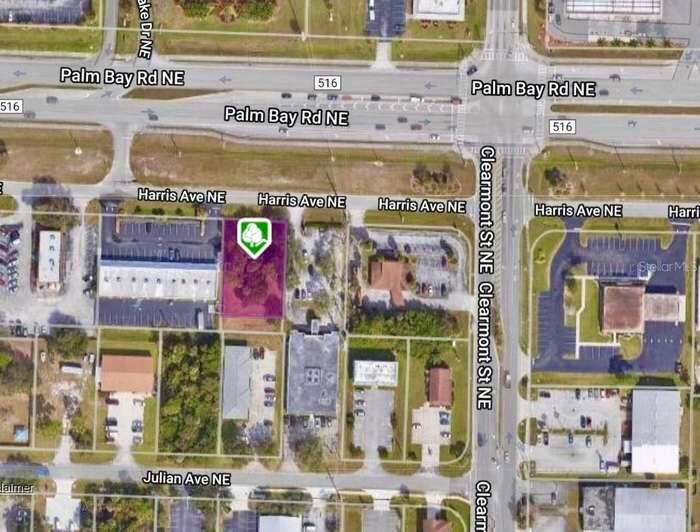 FANTASTIC OPPORTUNITY FOR VARIOUS COMMERCIAL USES. PRIME COMMERCIAL LOT AT A EXCEPTIONAL LOCATION JUST OFF PALM BAY RD JUST EAST OF I-95 EXIT . ZONED FOR A WIDE VARIETY OF COMMERCIAL BUSINESSES. (PROFESSIONAL OFFICES, SCHOOLS/DAYCARE, CHURCHES, AND MORE .) OUTSTANDING VISIBILITY from PALM BAY ROAD WITH STEADY TRAFFIC FLOW. NEAR SHOPPING, MEDICAL OFFICES AND OTHER BUSINESSES. ADJACENT TO A TAX OFFICE,, BARBER SHOP & PRIVATE ACADEMY ON ONE SIDE OF PROPERTY. AND A VISION CARE,DENTAL OFFICE & PEDIATRIC CENTER ON THE OTHER SIDE OF PROPERTY.