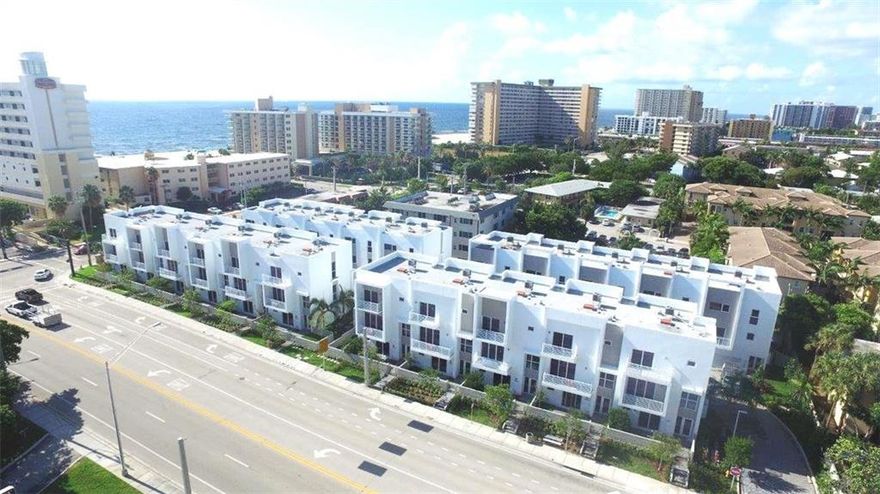 14th & Ocean consists of 21 brand new,fee simple luxury, townhouses directly across the street from the Atlantic Ocean. Features 4 bedrooms and 3 1/2 bath,2 car garage and 2 balconies. Chic,contemporary design,large open luxury kitchen with stainless appliances,designer cabinetry, private backyard and hurricane impact windows. Units has an upgrade package that includes 24x24 porcelain tile throughout the property,white quartz counter-tops,full back splash and much more! Photos depict furnished model unit.