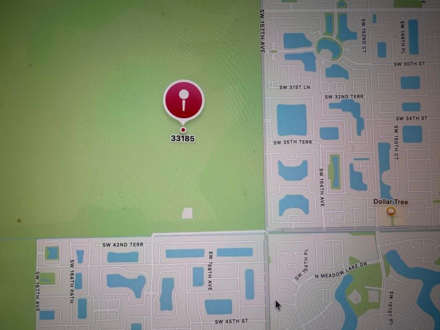 Corner Lot with 7260 sqft in the upcoming Southwest Kendall.  Cash offers only.  Great opportunity to invest in vacant land for future development at great price now.