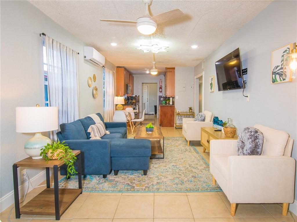Fully furnished 3 bedroom 2-full bathrooms one story house with warm and inviting decor. The home has a brand-new washer and dryer and refrigerator. It is perfectly decorated and furnished with everything someone might need to move in. There is a bunk bed perfect for families with kids. The property has a big Driveway and a completely fenced backyard with patio furniture. It is perfect for getting together with friends and family. Close to the Famous Hollywood Broadwalk, Beaches, Downtown Hollywood, Adventure, shopping, and many more. Easy To Show, available immediately.
