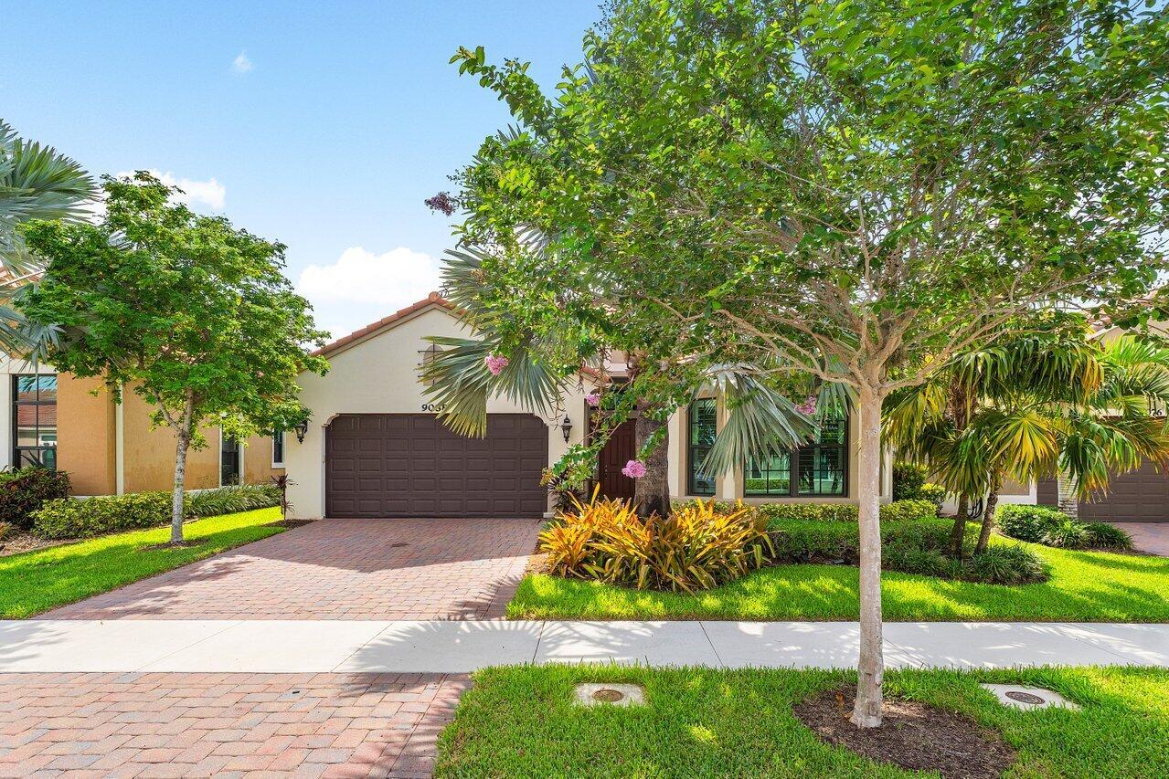 Welcome to Four Seasons at Parkland, South Florida's premier 55+ gated community, where elegance meets an active lifestyle. This stunning Flora model offers 2,610 sq. ft. of thoughtfully designed living space, featuring 2 bedrooms, 2.5 bathrooms, a versatile bonus room, and a perfect blend of indoor comfort and outdoor enjoyment.The heart of the home is the spacious chef's kitchen, complete with premium appliances, a large center island, and generous cabinetry--ideal for entertaining and everyday living. The open-concept design flows effortlessly into the great room and out through expansive glass doors to the screened-in lanai.Step outside and experience your own private outdoor oasis featuring a fully equipped summer kitchen (see more)