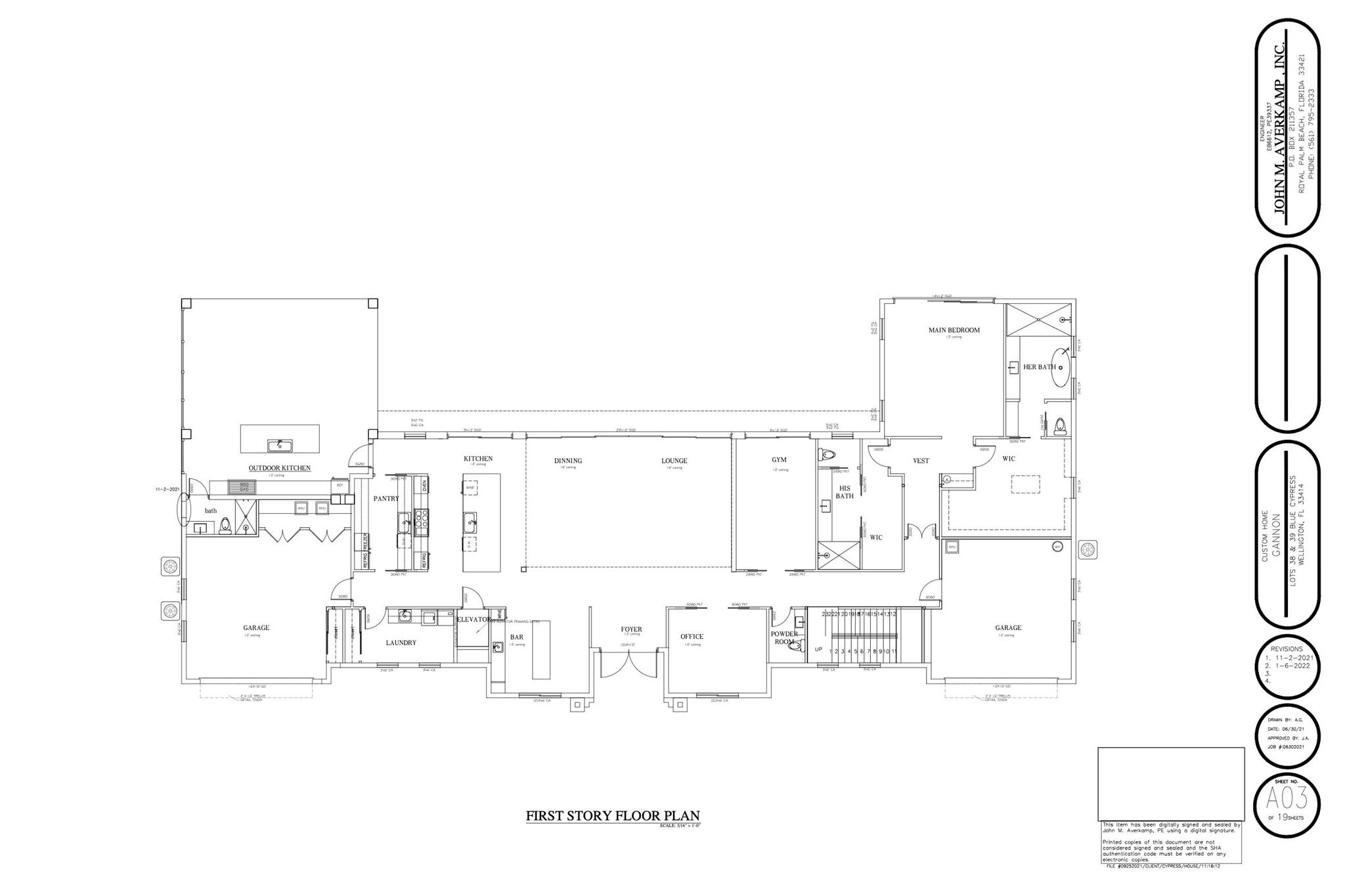BLUE CYPRESS REPL AT PALM - Residential