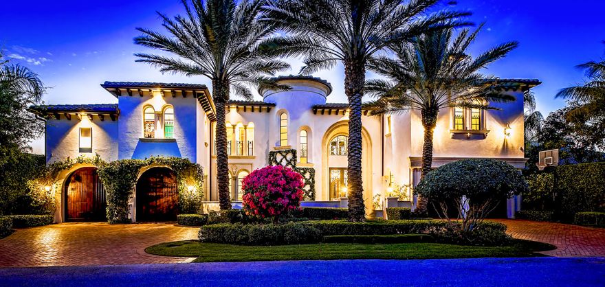 THIS GORGEOUS & LUXURIOUS DEEP WATERFRONT ESTATE IS LOCATED IN THE PRESTIGIOUS SUN & SURF COMMUNITY AND ONLY A BLOCK FROM THE BEACH AND GOLF COURSE. INCREDIBLE DETAILS THROUGHOUT MAHOGANY OYNX BAR, TWO DOUBLE SIDED FIREPLACES, OUTDOOR BALCONY FIREPLACE, ELEVATOR, RESORT STYLE POOL/SPA PATIO, SUMMER KITCHEN WITH PIZZA OVEN, GAS & COAL GRILLS, WINE CELLAR, EXERCISE ROOM, TOP OF THE LINE APPLIANCES, MARBLE & WOOD FLOORS AND MUCH MORE THIS IS WATERFRONT LIVING AT IT'S BEST! WALK TO THE BEACH AND GOLF COURSE. Close to downtown Boca and Mizner Park