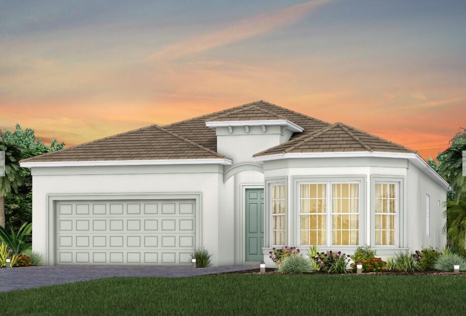 UNDER Construction: The Palmary lives large thanks to it's incredible gathering room and kitchen space. Elegant finishes, including Built In Kitchen and oversized tiles throughout every room, have been added making move in a breeze for most any decorating style. Enjoy the lake view with premier Eastern exposure from your covered Lanai. Take a quick stroll to the world class amenity center.