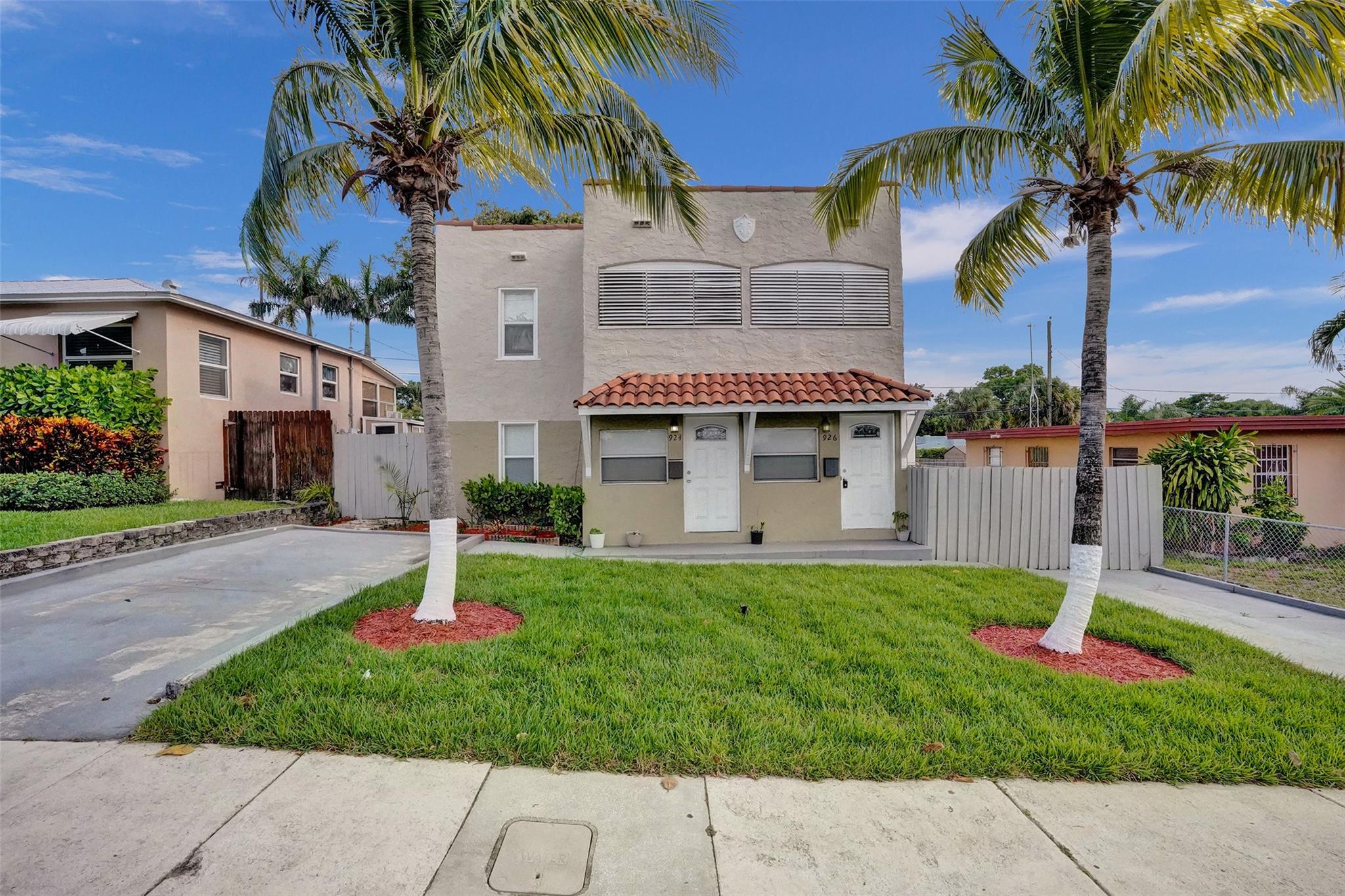 Income Producing Duplex in Prime West Palm Beach Location! A fantastic opportunity for investors or owner occupants looking to generate rental income. This spacious 4 bedroom 2 bathroom duplex includes a bonus room perfect for a home office, playroom, or guest space. One unit is tenant occupied, providing immediate cash flow while the other offers flexibility for a new tenant or owner use. Features include central a/c, separate meters, ample parking and large backyard with room to entertain or expand. Ideally located just minutes from Palm Beach Zoo, PBI Airport, I-95, downtown West Palm, and some of Florida's best beaches. Whether you're looking to house hack, invest, settle into your own space with built- in income, this property checks all the boxes.