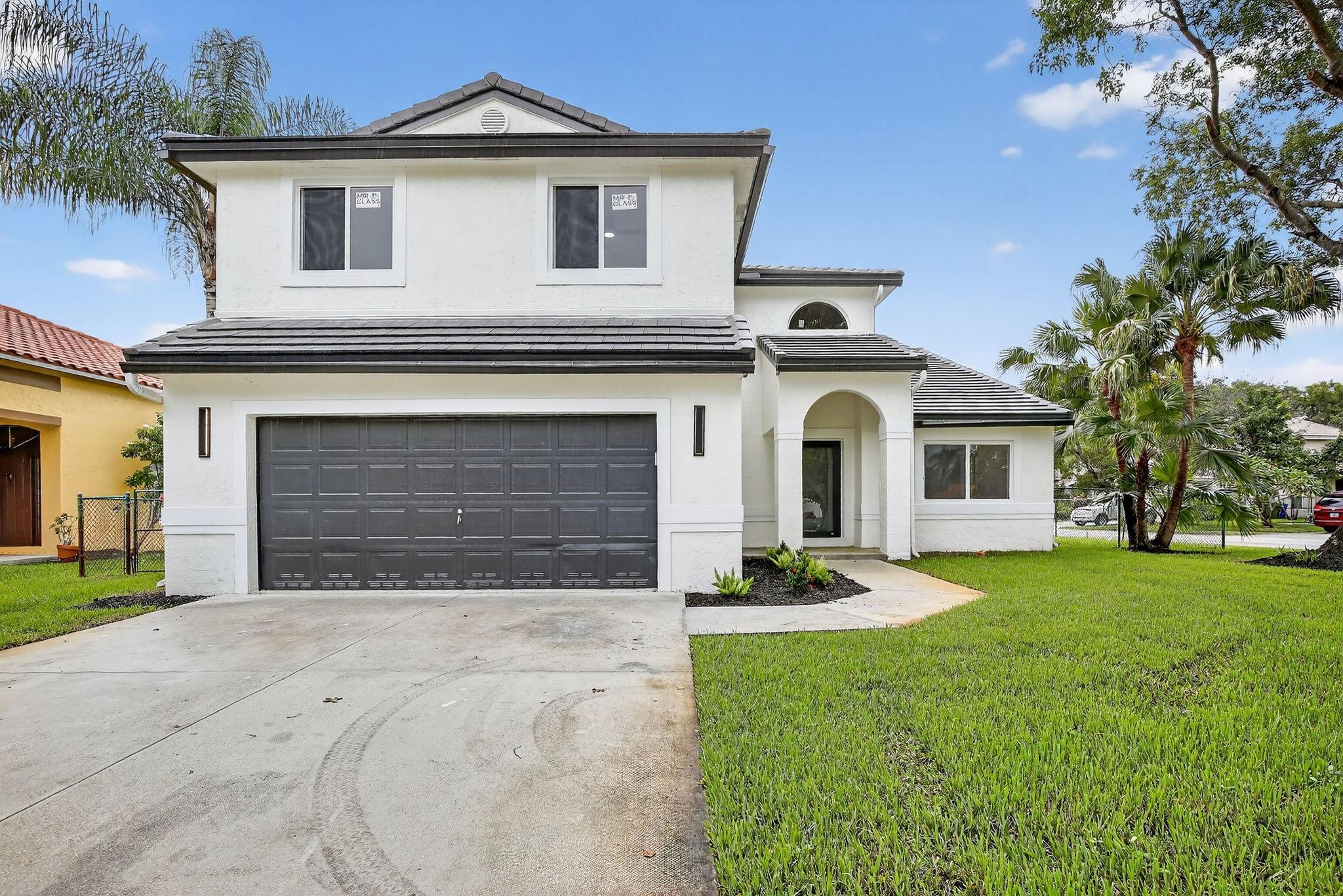 WELCOME TO THIS STUNNING TWO-STORY CORNER LOT POOL HOME FEATURING 4 BEDROOMS AND 2.5 BATHROOMS. THIS BEAUTIFULLY RENOVATED PROPERTY OFFERS A BRAND NEW ROOF, NEW FLOORING THROUGHOUT, COMPLETELY UPDATED BATHROOMS, AND A MODERN KITCHEN WITH FRESH FINISHES. THE HOME IS ENHANCED WITH NEW INTERIOR AND EXTERIOR PAINT, RECESSED LIGHTING, AND BRAND NEW IMPACT WINDOWS AND DOORS FOR SAFETY AND PEACE OF MIND. THE MASTER SUITE IS CONVENIENTLY LOCATED ON THE FIRST FLOOR. OUTSIDE, ENJOY A NEW SPRINKLER SYSTEM, LUSH NEW GRASS, AND A SPARKLING POOL PERFECT FOR ENTERTAINING. THIS HOME HAS NO MINIMUM CREDIT SCORE REQUIREMENTS, NO HOA APPROVAL, AND IS LOCATED NEAR SHOPS, HIGHWAYS, AND ENTERTAINMENT. THIS TURN-KEY PROPERTY IS MOVE-IN READY AND TRULY HAS IT ALL! CALL TODAY WILL NOT LAST!