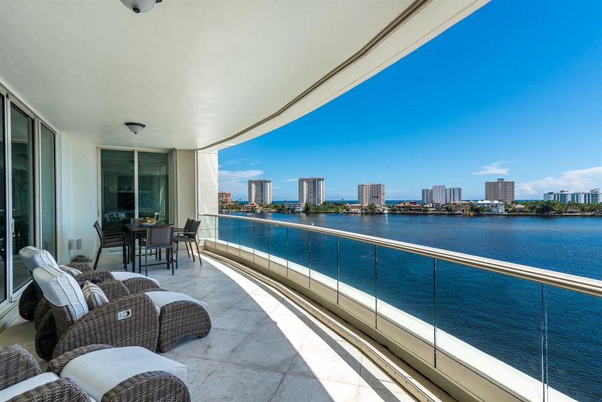 Fall in love with the unobstructed intracoastal, ocean and Lake Boca Raton views from this luxuriously appointed 5200 sq ft residence located in the desirable, full service Mizner Grand condo on the grounds of the Boca Raton Resort & Club.  Very few times has the ''4'' center stack with it's Southeast exposure and panoramic views been available to purchase.  Residence highlights include 4 bedrooms + media room, 5.5 baths, 3 garage spaces, 10' ceilings, private elevator foyer, and oversized master suite with his/her separate baths.