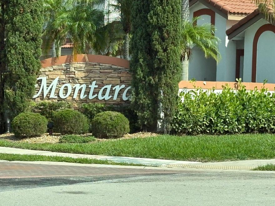 Experience the epitome of modern Florida living in this stunning two-story waterfront home, where voluminous ceilings and an open floor plan create a spacious and inviting atmosphere. The expansive living areas are perfect for both entertaining guests and enjoying quiet family time.The master suite, located on the first floor, offers a large walk-in closet, and a convenient bathroom featuring dual sinks, a sit down vanity, a soaking tub, a separate shower, and a private toilet area. Upstairs, you'll find two generously sized bedrooms, each featuring its own walk-in closet and private vanity area, connected by a Jack & Jill bathroom.Step outside to a fully gated and huge backyard that offers privacy, breathtaking lake views and a banana tree!Don't miss out- this won't last!