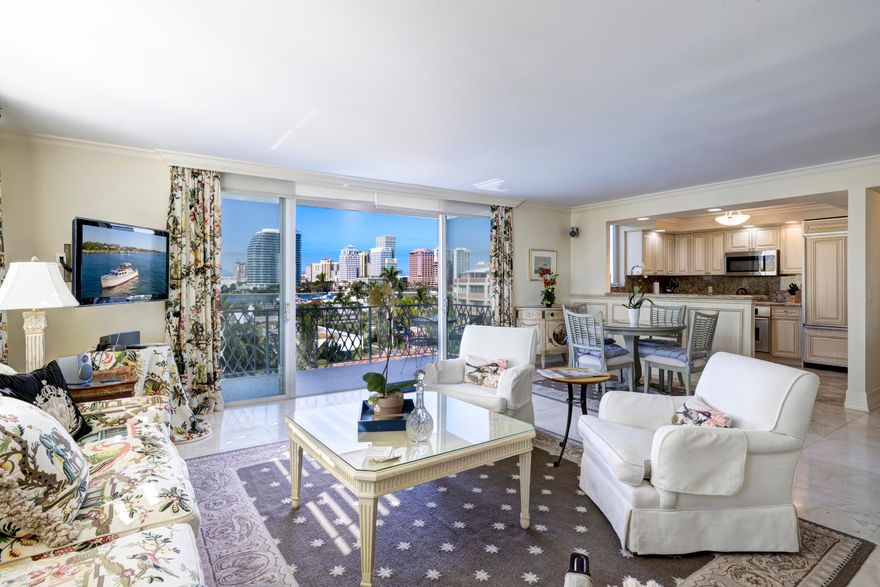 Eliot House - Enjoy Glorious Sunsets and the Magnificent Yachts on the Terrace from this Lovely Renovated 2 BD/2BA unit with Direct Intracoastal Views. This Elegant In-Town Unit with Door man, and Pool is Close to Worth Avenue Restaurants and Shops, Best location in Town! Annual Lease Available $15,500 per month beginning May 15, 2026. Six Month Seasonal Available $25,000 per month. Tenant occupied, need notice to show...Thank you.