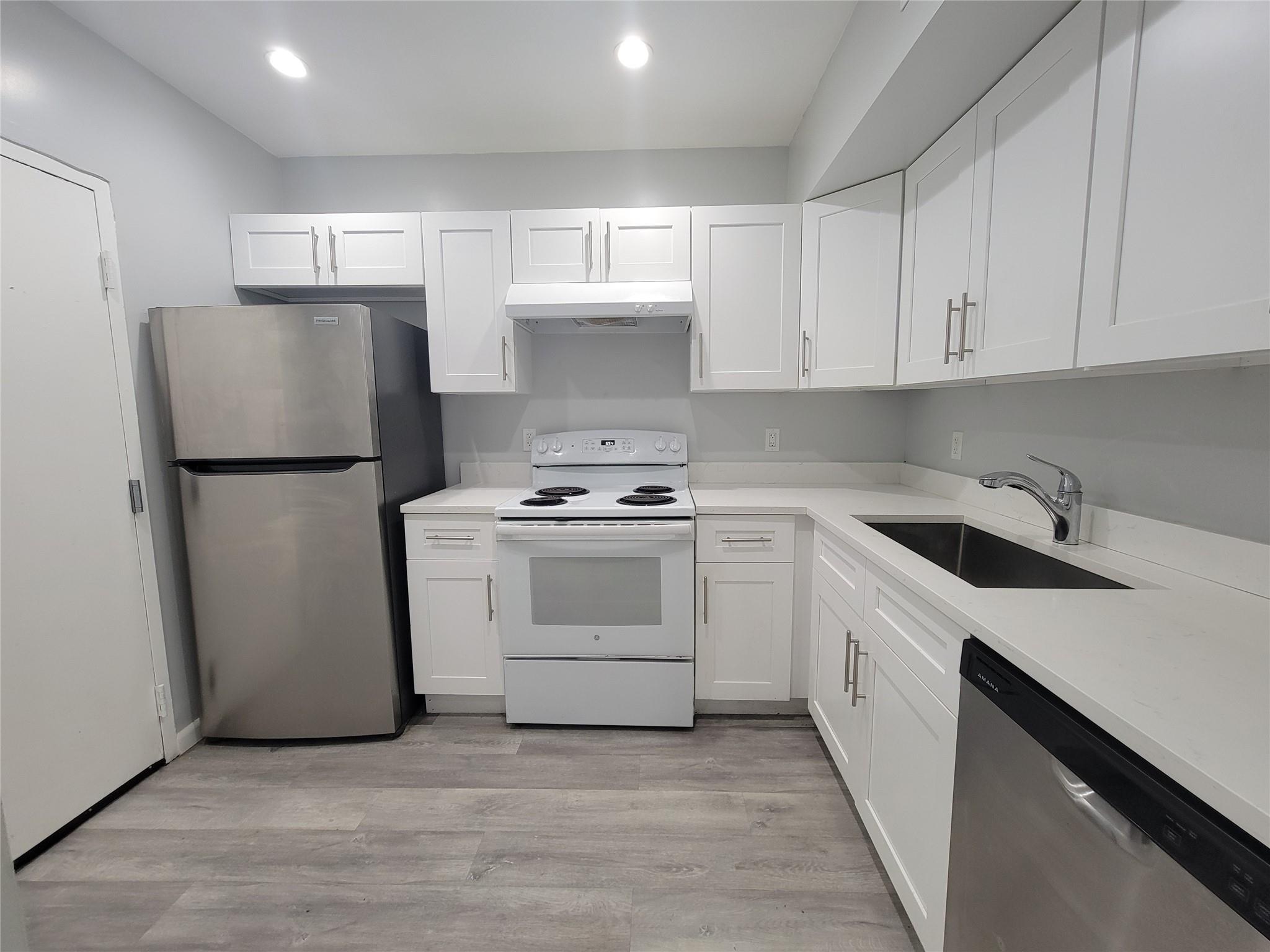 Totally updated down to the studs! New kitchen with quartz countertops. New bathrooms. New flooring. New walls. Fresh paint. New, recessed lighting. New air conditioner. New water heater. Spacious floor plan. Tenant occupied. Great investment opportunity!