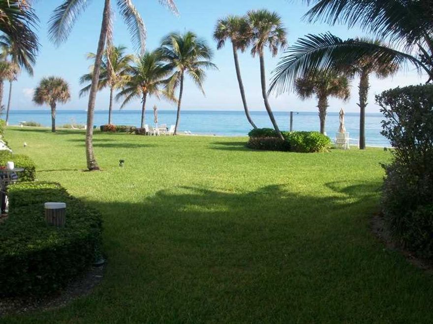 Here is your opportunity to live on the "Mile" at an affordable price and enjoy the Florida lifestyle while relaxing on the sandy beach, enjoying a dip in the ocean or taking a swim in your private pool situated directly on the Intracoastal.  You can bring your boat as there is dockage available.  Less than a mile to the Hillsboro Inlet!  This is a 55+ co-op community.  Land lease is included in the monthly maintenance.