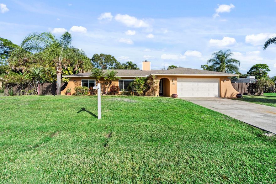 Welcome to this Palm Bay retreat!This beautifully maintained 3-bedroom, 2-bath home sits on a generous sized lot with a sparkling screened pool and a lush, tropical backyard lined with palms for added privacy and charm.Inside, you'll find a freshly painted interior and a comfortable, flowing floor plan that connects the main living areas with ease. The spacious primary bedroom features a walk-in closet.Step outside to the freshly painted pool deck and enjoy true Florida living.  Plenty of space for relaxing, entertaining, or simply taking in the beautiful garden.This home offers room to spread out, enjoy the outdoors, and make the most of your own private oasis in Palm Bay.