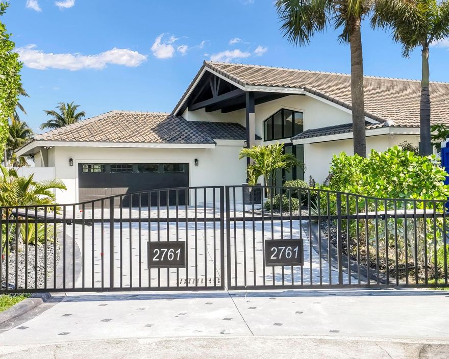 POINT LOT w(2) Docks ~ NEW HOME for SERIOUS YACHTS ~ 165' & 89' incl 400Amp Power  ~ Dock on the Long Side & Enjoy a LOVELY WIDE WATERVIEW... or fill it up with BOATS BOATS BOATS ~ Pinnacle Waterfront Living in this NEWLY-REMASTERED 4-Bed/4.5-Bath Luxury Residence ~ Located JUST OFF the Intracoastal Waterway ~ COMPLETELY GUTTED & EXPANDED ~ Brand-New Roof, Plumbing, Electric, HVAC, Window & Doors, Appliances, Landscape & Sprinkler System...EVERYTHING IS NEW ~ BREEZY Spacious WIDE OPEN Floor Plan Designed for Effortless Indoor-Outdoor Florida Living ~ Automatic Iron SECURITY GATE ~ DEAD END Cul-de-Sac Lot ~ Lovely HARBOR VILLAGE near Shoppes, Parks, Restaurants, Bars and the Beach ~ Located in FAST-RISING POMPANO BEACH around corner the from NEW Atlantic Blvd BEACH AREA LUXURY Development!