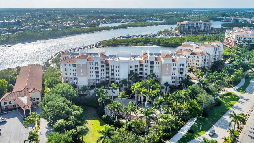 Nestled within the prestigious Jupiter Yacht Club, this exquisite condominium epitomizes the epitome of coastal luxury living. With its unparalleled position along the Intracoastal Waterway, this four-bedroom, four-and-a-half-bath residence showcases panoramic vistas that stretch from north to south, offering a captivating tapestry of azure waters and vibrant coastal life.Spanning an expansive 3,135 square feet, this residence is adorned with floor-to-ceiling impact windows and a sweeping wraparound balcony, ensuring every corner of the home is bathed in natural light and framed by mesmerizing waterfront views. Ascend to your sanctuary via a private elevator, where the allure of the stunning interior unfolds with beautiful wood floors that seamlessly complement the meticulously up