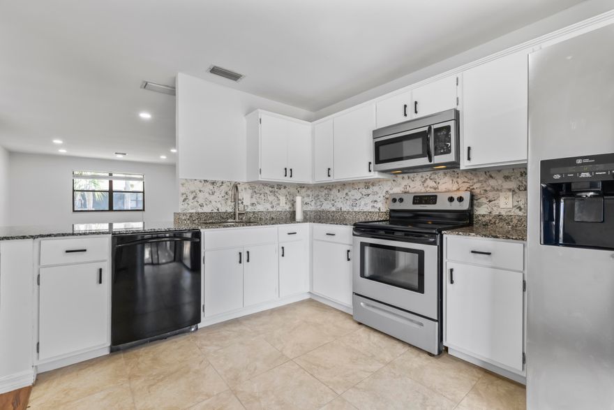 Beautifully Updated 3-Bedroom Villa in Strathmore Gate West, a Desirable 55+ Community!  This spacious 3-bedroom, 2-bath villa offers 1,428 sq ft of comfortable living space in the heart of Royal Palm Beach. The home features a remodeled kitchen and bathrooms, elegant wood flooring, solid wood interior doors, and well-maintained appliances. A brand-new AC adds comfort and peace of mind. All windows and sliding glass doors are in excellent working condition. Bright, inviting, and move-in ready, this meticulously maintained residence is conveniently located near shopping, dining, medical facilities, and major roadways. Enjoy a peaceful lifestyle with access to community amenities. Don't miss this exceptional opportunity—schedule your private showing today!