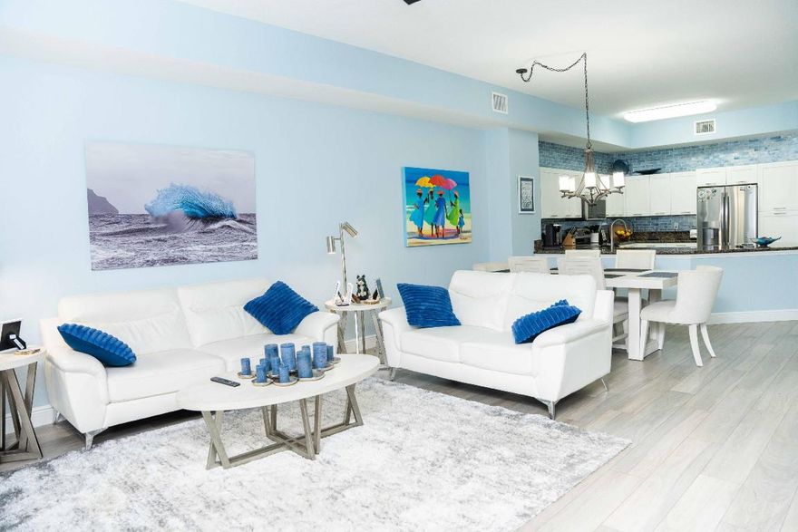 Discover this beautiful condo in the prestigious Vilabella community and enjoy the perfect blend of style and convenience. The immaculate 3 bed, 2.5 bath unit features a 1 car garage and extensive upgrades including, modern white kitchen cabinets, granite counters, and newer stainless steel appliances. The property boasts wood look tile flooring throughout and a new A/C unit. An extended lanai opens to lush landscaped gardens, providing a private and serene space for relaxation.
Residents enjoy access to fantastic amenities, including a community pool, clubhouse, and kids playground. The location is excellent, with schools within walking distance and a nearby dog park. Located in the heart of Stuart, it's just minutes from premier dining, shopping, and and beautiful beaches. A rare find, this property is ideal for a full-time residence, seasonal getaway, or investment.