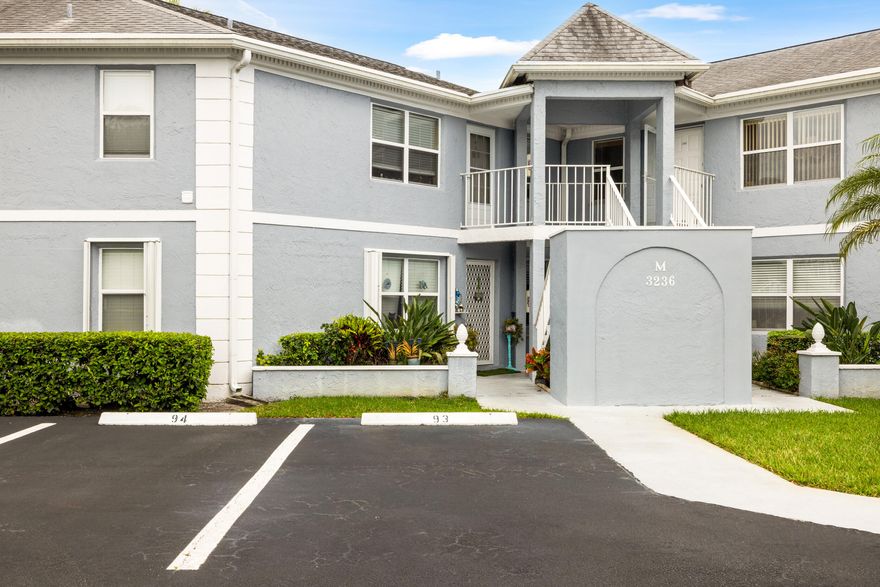 Introducing a beautifully maintained residence in the Village of Stuart, offering effortless Florida living in a spacious 2BR/2BA layout spanning approximately 1,200 sq ft. Light-filled interiors and a seamless living and dining flow create an inviting atmosphere for both everyday living and entertaining.  Thoughtfully cared for and lightly lived in, the home presents a clean, move-in-ready opportunity with generous bedroom proportions and two full baths designed for comfort and privacy.  Residents enjoy a well-appointed community featuring a pool, tennis court, and assigned parking. Ideally located just minutes from downtown Stuart, beaches, shopping, and dining, this property offers exceptional value and a relaxed coastal lifestyle in Martin County.