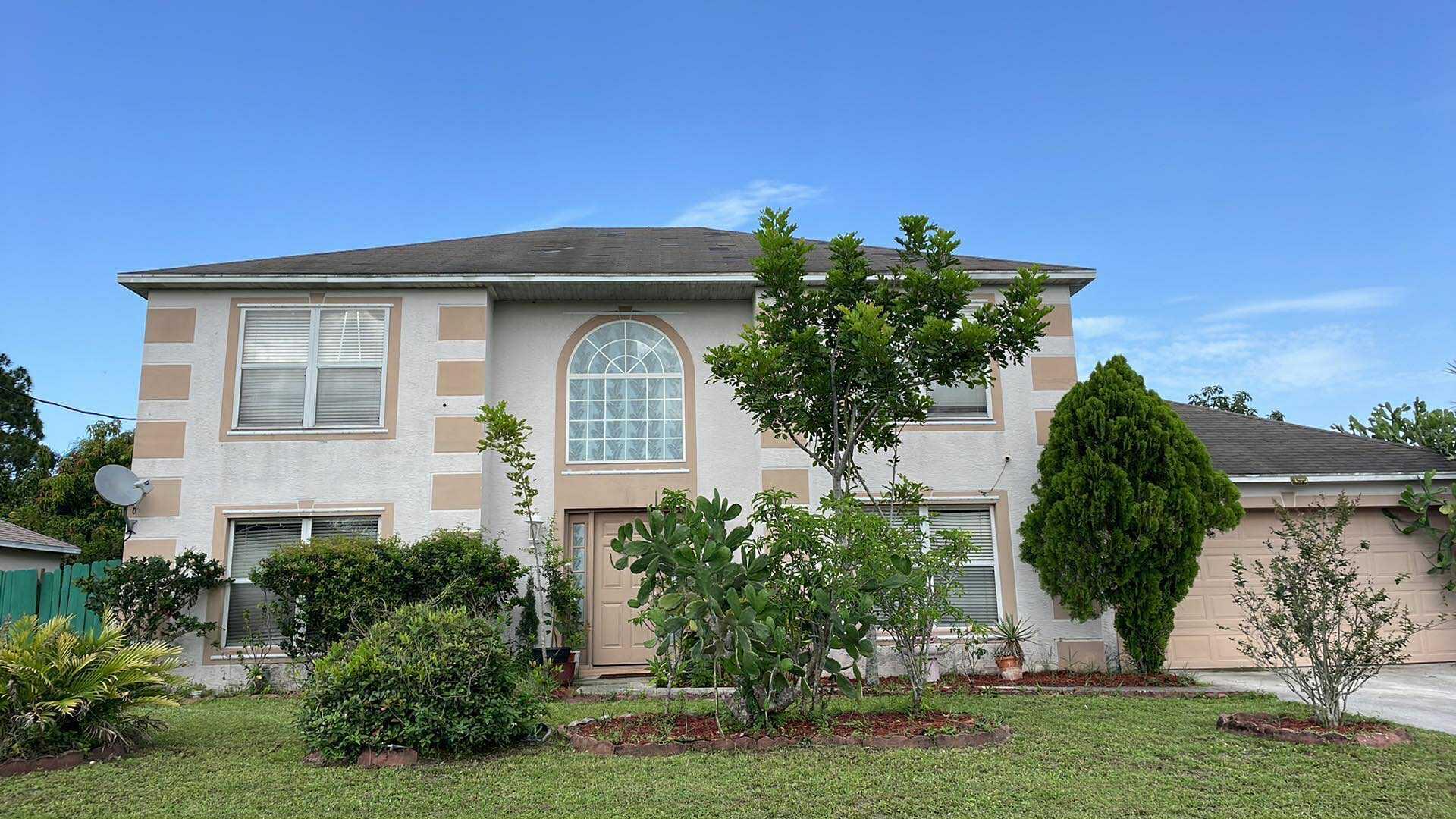 This lovely two-story home is central to the turnpike and 95 freeway. Enjoy the spacious living area that includes 4 bedrooms, with a spare room to use as an office or den. There are 2 full bathrooms, and 1 downstairs half-bath. Main floor includes a living and dining area, as well as a large family room and kitchen, with granite counters. This area leads to a large patio and backyard. There are mature fruit trees that provide ample shade for your outdoor enjoyment. You can add a pool, if you desire. There is no HOA. Picture yourself in this peaceful environment.