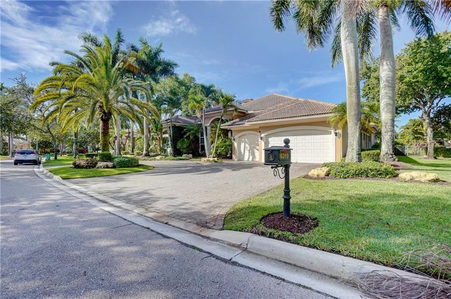 5 Bedroom, 4 1/2 Bath Pool & Waterfront Home. 5th bedroom has been converted to an office. Every bedroom has its own bathroom. Heron Bay - with a second gate for The Falls. 3 car garage. Circular driveway. Wood floors. Impact windows and doors. Screened area and open pool with amazing rock waterfall. Landscape lighting. Working fireplace. Central Vacuum. Mosquito mister in entire backyard. New water heater. High solid core doors. Crown molding. Gated community with 2 clubhouses, community pool, tennis, basketball, large fitness center, plus much more.