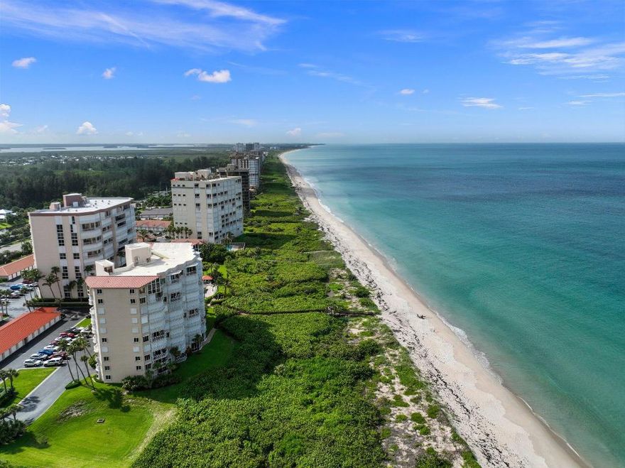 Wake up to unobstructed ocean views from this stunning 9th-floor east corner unit with southeast and west exposures from the oceanfront to the Intracoastal Waterway. Sliding glass doors open to a spacious balcony, perfect for morning coffee and sunset evenings. Enjoy uncrowded white-sand beaches, nearby parks and preserves for kayaking and fishing, plus resort-style amenities including a heated pool and spa, tennis and pickleball courts, fitness center, community room, and private garage. Fiber-optic internet and cable included. Ideally located just a short drive to Downtown Vero Beach and Fort Pierce dining and shopping—an ideal island retreat.