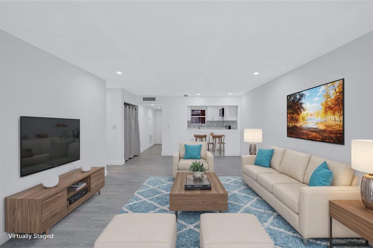 You won't find another deal like this! Brand new roof! This stunning 3/2 boasts a fully renovated interior w/ modern finishes. The sleek kitchen features stainless steel appliances, quartz countertops, & a chic tile backsplash. Enjoy the spacious open-concept living area that leads to a private balcony, perfect for relaxing. The master suite includes a walk-in closet and a luxurious en-suite bathroom with a walk-in shower. Freshly painted walls & new flooring throughout. Community amenities include a pool, fitness center, and clubhouse. Located near top-rated schools, shopping centers, dining options, and beautiful parks, this condo offers both comfort and convenience. You can even rent right away! Good luck and stay friendly!