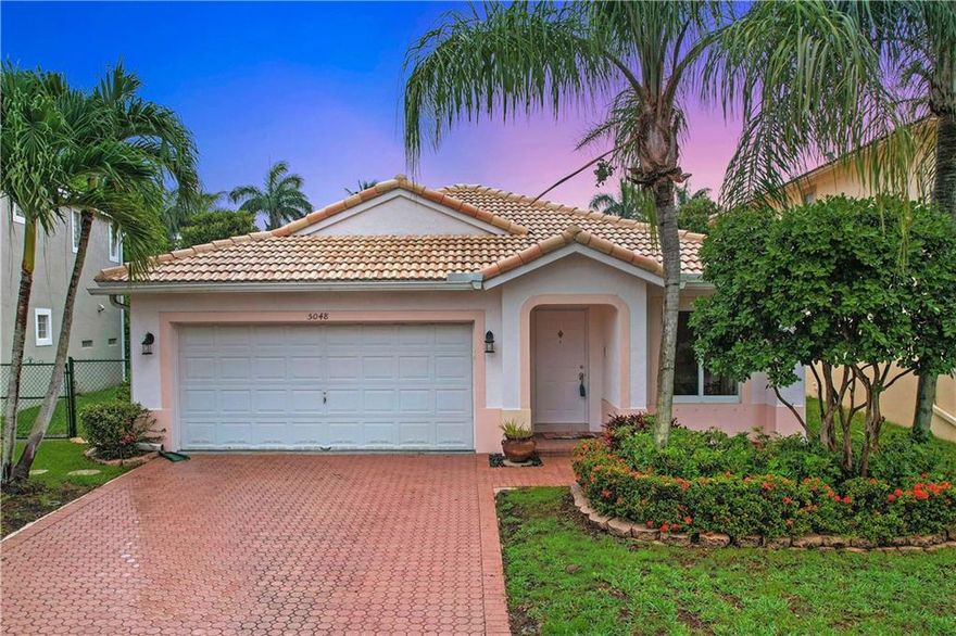 SPACIOUS 3/2 SINGLE FAMILY HOME IN A NICE AND QUIET, GATED COMMUNITY, WELL MAINTAINED PROPERTY AND NEIGHBOURHOOD.  RECENTLY INSTALLED IMPACT WINDOWS, UPGRADED GARAGE FOR 2 CARS.  NEW A/C INSTALLED IN 2015.  MAIN DOOR LEADS TO THE LIVING ROOM WITH HIGH CEILINGS, NATURAL LIGHTING  THROUGH THE ENTIRE HOUSE.  PROPERTY OFFERS A NICE KITCHEN WITH UPGRADED QUARTZ COUNTERTOPS, STAINLES STEEL APPLIANCES, 3 BEDROOMS WITH LAMINATED FLOORS, WASHER AND DRYER, LOW MAINTENANCE HOA.  ASSOCIATION APPROVAL IS NOT NEEDED.  OUTSIDE ENJOY THE SCREENED IN PATIO WITH GARDEN AND FRUITS TREES, WALKING DISTANCE TO SCHOOLS, CLOSE TO PARKS, 25 MINUTES TO THE BEACH, SHOPPINGS, MAIN ROADS AND GREAT RESTAURANTS.  SEND OFFER THIS PROPERTY WON'T LAST!