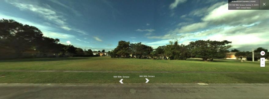 Vacant buildable two-unit homesite, with plans, in the desirable City of Sunrise. Conveniently located off Oakland Park Blvd. just west of Pine Island Rd, near Sawgrass Expressway. Directly across the street from park with splashpad. Close to restaurants, Sawgrass Mills shopping mall, and soon to be built children's hospital. Please confirm zoning and building requirements with city.