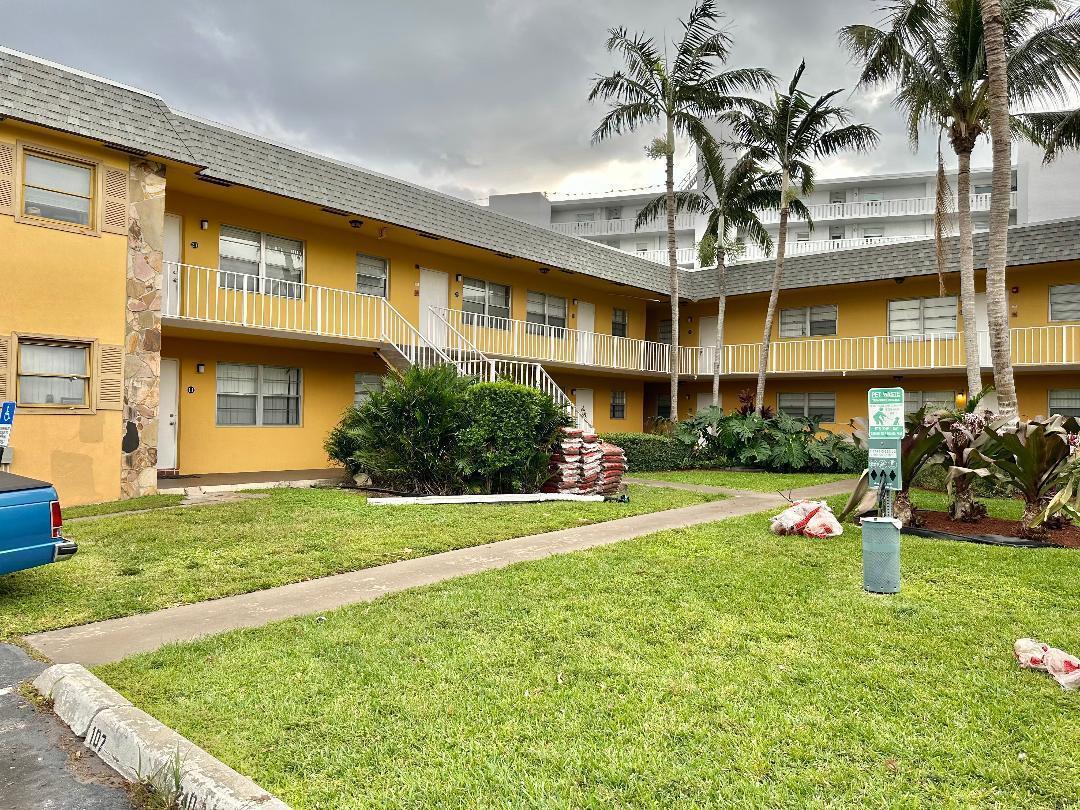 very nice freshly painted one bedroom condo on the second floor.