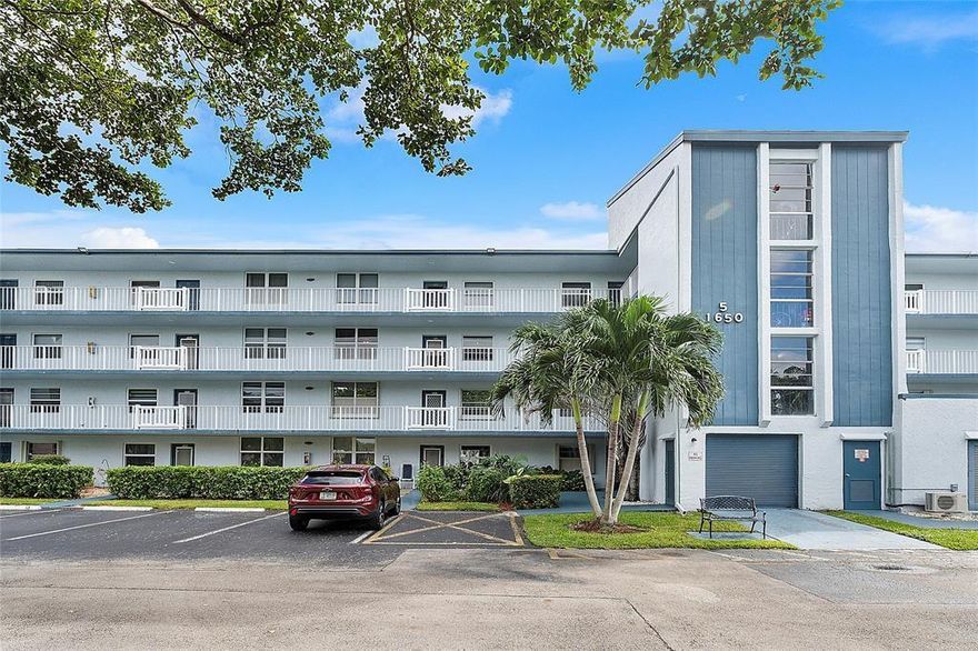 This fully updated 2 bedrooms 2 bath unit offers stunning views of both the golf course and water. Featuring impact windows, updated kitchen and bathrooms. The AC was installed in 2018 and water heater 2022. The unit is spacious with tile throughout and includes a washer and dryer, a walk-in closet in the master bedroom, and 2 full bathrooms. Located in a charming 55-plus community, residents have access to amenities such as 2 pools, a clubhouse, gym, and library. Maintenance fees cover water, sewer, garbage, insurance, and cable.