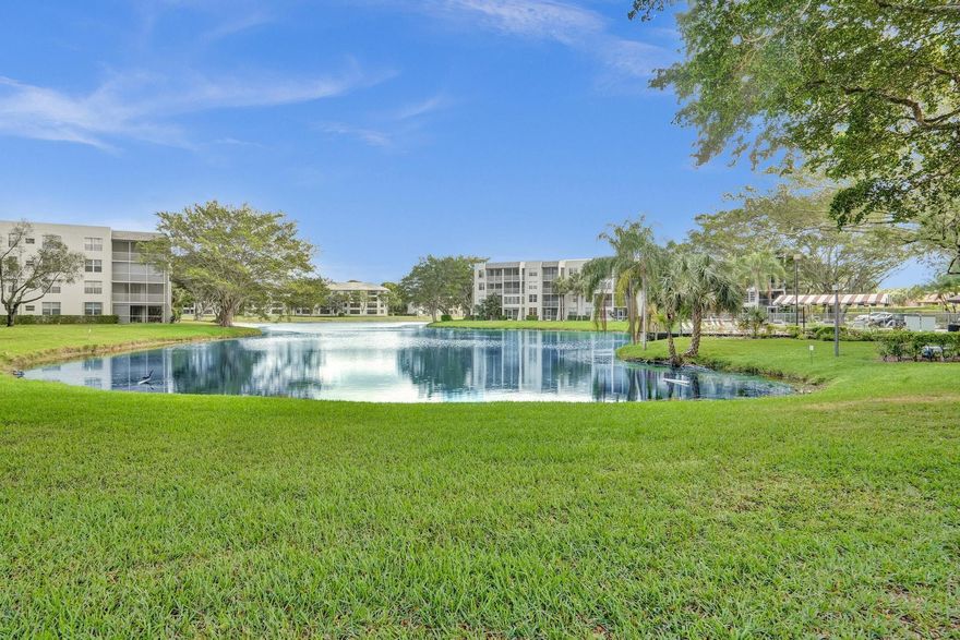 STUNNING 3 BEDROOM 2 BATH CONDO WITH BREATHTAKING WATER VIEWS LOCATED IN A PRIVATE COUNTRY CLUB COMMUNITY* *WAKE UP TO THE TRANQUIL BEAUTY OF THE WATER, OFFERING A SENSE OF CALM AND RELAXATION FROM YOUR SCREENED PATIO.  PRIVATE COUNTRY CLUB ACCESS: ENJOY EXCLUSIVE ACCESS TO THE GOLF COURSE, TENNIS COURTS, FITNESS CENTERS, AND MORE WITHIN THE COMMUNITY*  OUTDOOR LIVING: RELAX ON YOUR PRIVATE BALCONY AND SOAK IN THE VIEWS, OR TAKE A STROLL THROUGH BEAUTIFULLY LANDSCAPED GROUNDS* THE MASTER SUITE FEATURES LARGE WINDOWS, A WALK-IN CLOSET, AND AN ENSUITE BATHROOM DESIGNED FOR ULTIMATE COMFORT* DOUBLE MASTERS* 3RD BEDROOM CURRENTLY A DEN, NO WALL ERECTED- CONDO SAYS NO LEASING.*CONTENTS OF THE UNIT WILL STAY* SELLER WILL INSTALL NEW  AC.