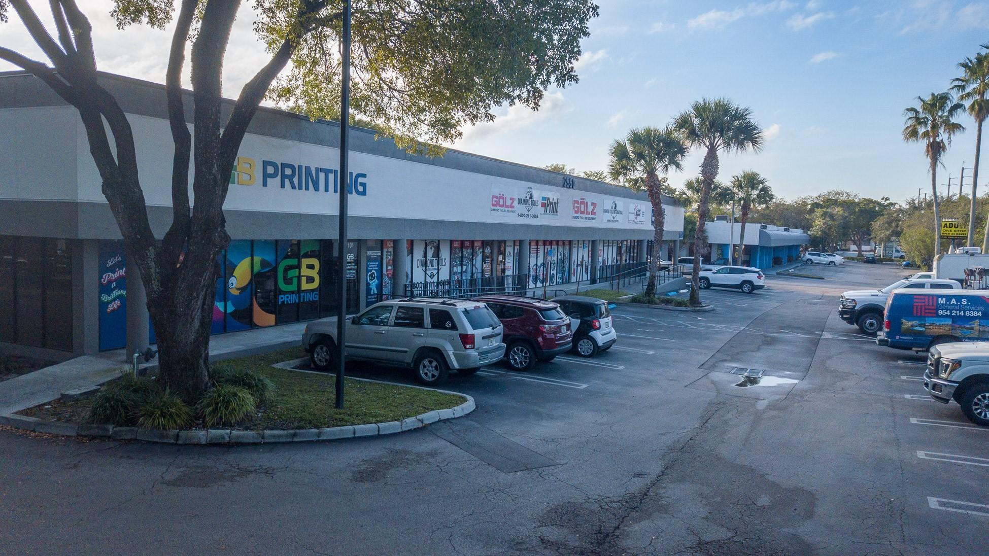A 91,441 square foot, 7 building industrial and warehouse business park located one block north of the intersection of Copans Road and Powerline Road. It is 1½ miles west of the I-95 and three miles east of Florida Turnpike. Ceiling heights ranging from 12 feet -22 feet, 3-phase electric heavy power availability and a mix of loading docks and street level overhead door sizes ranging from 10' x 10' up to 12’ x 14’. Unit sizes are 1,840 SF up to 10,054 SF with office buildouts ranging from 15% - 50%. One buildings has frontage on Powerline Rd and are ideally suited for businesses which need some retail and showroom exposure with warehouse areas in the rear. The parking ratio for the property is two spaces per 1,000 square feet of building area. Zoned for Light -medium Industrial.