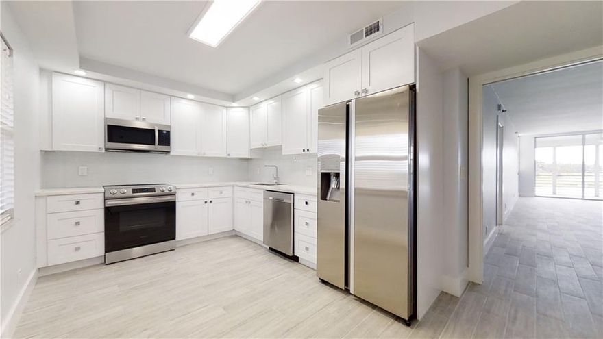 Stunningly remodeled F unit in prestigious Palm Aire Building 52!! This 3/2.5 split bedroom plan boasts ALL TILE floors, Stainless Steel appliances; high efficiency side by side washer & dryer; modern bathrooms with glass showers and dual flush toilets; screened balcony has accordion shutters and both back bedrooms have impact glass windows. Assigned parking spot and extra storage unit. Car washing allowed in designated parking lot area. Rental payment INCLUDES high speed INTERNET, cable, water, trash, and sewer!! Community pool is for this building only. Don't miss out on a great unit with a great landlord. Assn. requires MINIMUM 720 credit score & $1000 refundable deposit. Landlord requires tenant to purchase and maintain renters insurance. Parking Spot = 147