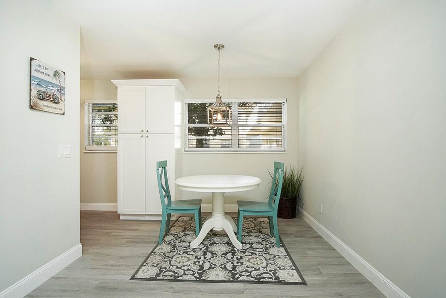 LOOK! Just in time for season! Beautifully updated and appointed 1stFl corner condo located in highly desirable Vista Gardens truly has it all. The condo features a new roof and a comprehensive remodel, including a stunning new kitchen with white shaker cabinetry, tiled backsplash, stainless steel appliances, and double floortoceiling pantries.Luxury vinyl plank flooring flows seamlessly throughout every room, offering both beauty and easy maintenance. The entire unit has been freshly painted, and both baths now feature new Allen & Roth vanities, new commodes, and updated switches and outlets. The oversized primary bedroom includes a generous walkin closet and an ensuite bath. A brandnew washer and dryer are also included! This is hands down one OF THE NICEST CONDOS IN VB. FURN STAYS