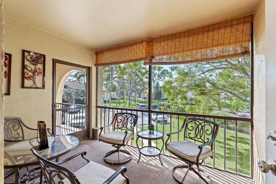 Welcome home to this beautifully refreshed 2-bedroom, 2-bath condo, perfectly situated on the second floor in a vibrant 55+ community. Freshly painted in key areas and ready for your personal touch, this residence offers a seamless blend of comfort and convenience.

The kitchen shines with brand-new appliances, making meal prep a delight, while the in-unit washer and dryer add everyday ease. Whether you're seeking a full-time Florida haven or a seasonal retreat, this condo is the perfect fit.

Ideally located, you're just minutes from shops, restaurants, and local businesses, making errands and entertainment effortless. The community offeRS different amenities, including a sparkling pool, designed to enhance your active lifestyle.