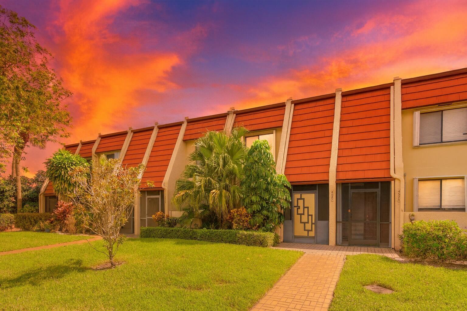 Enjoy stunning lake and golf course views from this beautifully updated 2BR, 1.5BA townhouse in The Fountains, where membership is optional! This lovely, 2-story townhouse features laminate flooring, recessed lighting, and a renovated kitchen with granite countertops, stainless steel appliances, island with wine cooler, and French doors leading from the living room to a bright Florida room. Relax on the serene outdoor patio overlooking the water and fairways, or retreat to the master bedroom with its own gorgeous views. With renovated bathrooms and a prime location in a manicured country club community, this townhouse offers the perfect blend of style, comfort, and lifestyle flexibility!