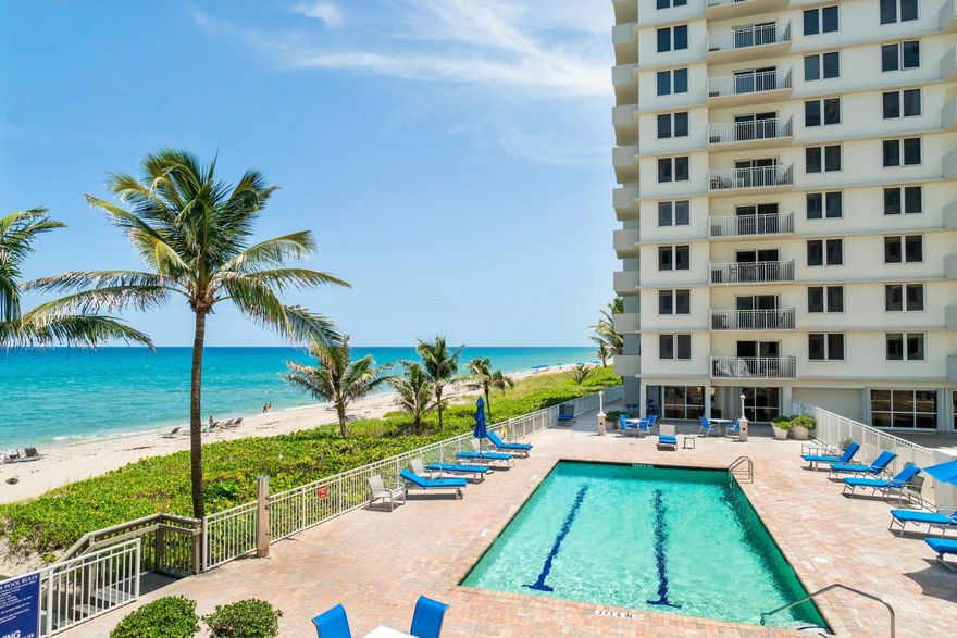 Beautiful Oceanfront Furnished Seasonal Rental in Highland Beach! Wake up to the sound of the waves and step into the coastal lifestyle you've been dreaming of. Nestled in one of South Florida's most exclusive beachfront communities The Ambassadors. This stunning furnished residence offers luxury, privacy, and breathtaking ocean views in a beautifully renovated building. Inside, the bright and stylish interior features white cabinetry, stainless steel appliances, and an open concept design filled with natural light. The living space flows seamlessly to an expansive private patio overlooking the ocean, creating the perfect setting for sunrise coffee, evening cocktails, and endless sea breezes. Enjoy resort style living with two sparkling pools, 24 hour gated security with guard and direct beach access just steps from your door. Whether you are seeking a seasonal retreat or a year round coastal escape, this exceptional residence delivers the best of Highland Beach living.  Available seasonally and annually. Call listing agent for pricing and private showing information!