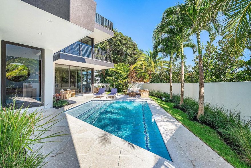 ''Salinas Villas'' is an exclusive new construction offering just one block from the beach. Fully furnished and designed for elevated coastal living, the 5BD/4.5BA residence offers 4,463 SF under air across three levels with a private elevator and over 1,500 SF of outdoor living. Thoughtfully curated interiors feature engineered hardwood floors, a custom kitchen with Thermador appliances, and spa-inspired primary suites with private balconies. A third-floor club room with wet bar opens to expansive balcony ideal for entertaining. Two stunning homes available minutes to Atlantic Ave and steps to pristine Delray Beach beaches.