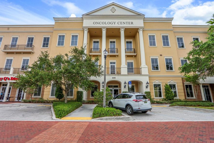 Giant office space spanning through the entire 2nd floor of this prime location commercial space. Located in an upscale neighborhood less than 2 miles from the highway & 3 miles to the beach. The property is also surrounded by a mix of residential, shopping, restaurants, & services, and is central to Abacoa, Scripps Research Institute, I-95, and the area's top medical centers. Two separate wings over 10,000 sf with 27 offices total are all pre-wired for telecommunications. High ceilings, 2nd-floor balconies, crown molding, and tropical Florida landscaping make this space a must-see! Don't miss out!