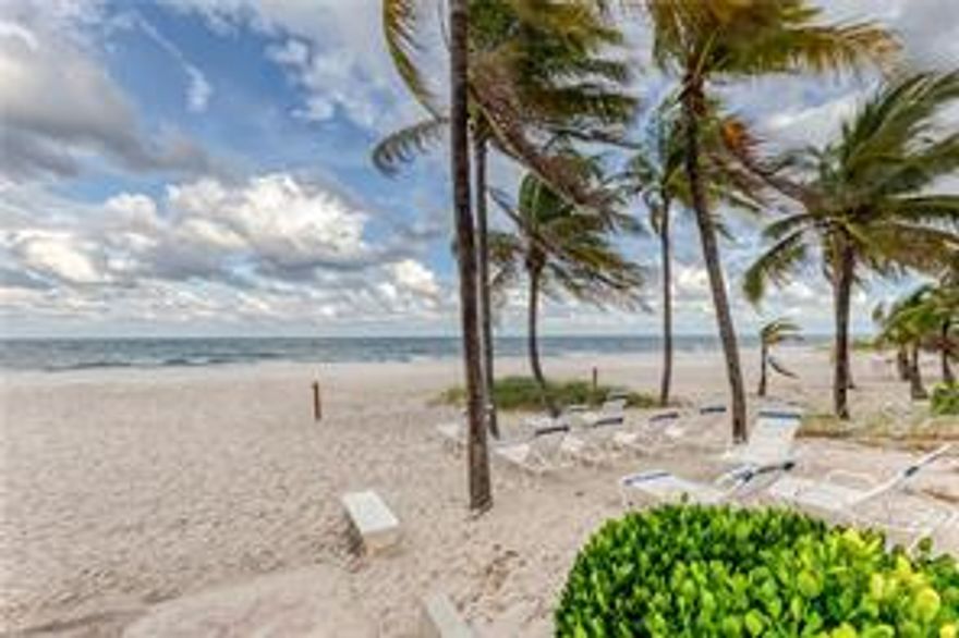 LOVELY, SUNNY SOUTH facing 2 bedroom 2 bath condo in the popular POMPANO ATLANTIS on the BEACH with beautiful OCEAN and INTRACOASTAL VIEWS.  TILE floors throughout with LAMINATE WOOD flooring in master bedroom. IMPACT GLASS windows and shutters for balcony. Unit may be purchased FURNISHED OR UNFURNISHED. One assigned parking space. Small annual fee for your second car. This building is located on a WIDE section of SANDY BEACH, just south of the POMPANO BEACH PIER and the developing POMPANO FISHING VILLAGE, as well as ATLANTIC BLVD!  Close to many RESTAURANTS AND SHOPS. Building includes all the amenities: POOL, BEACH ACCESS, NEW FITNESS CENTER. Building passed 40 year inspection, 50 year re-certification in process.