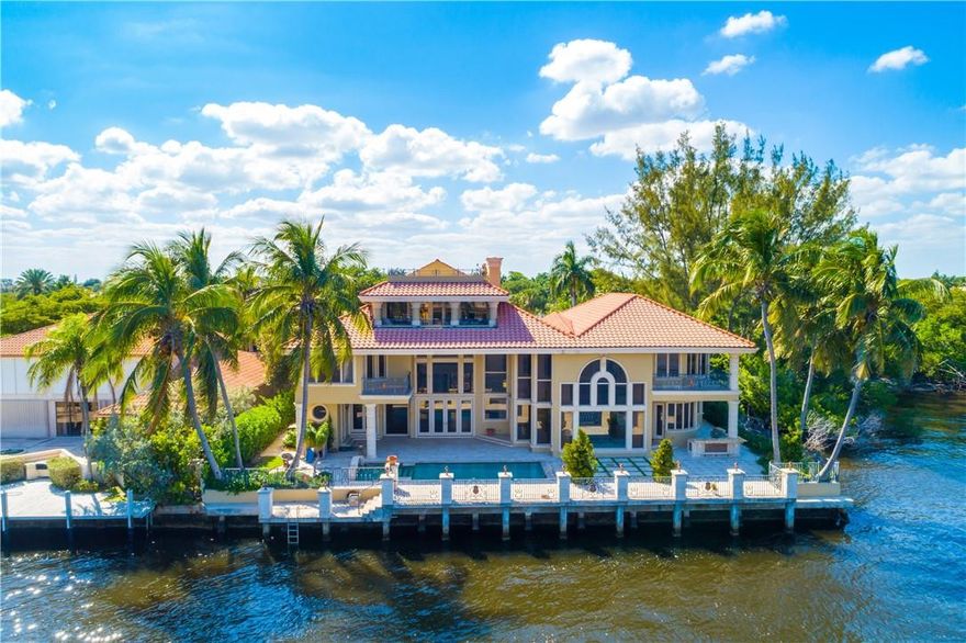 Lot #1 at the Sanctuary in Boca Raton. 1 of only 3 lots in the community located on the main intracoastal, 110 feet of water frontage as well as 123 feet on the north side of the lot facing the preserve. Unmatched privacy and luxury. Customize this 10,000+ square foot home and create a one of a kind property. Perfect for end users or investors. 6 bedrooms/9.5 bathrooms, media room, office, 3rd story loft, sauna and rooftop deck. .