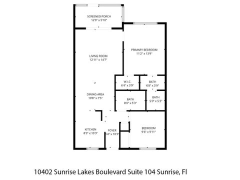 Tiny photo for 10402 Sunrise Lakes Boulevard #104, Sunrise, FL 33322 (MLS # F10540143)