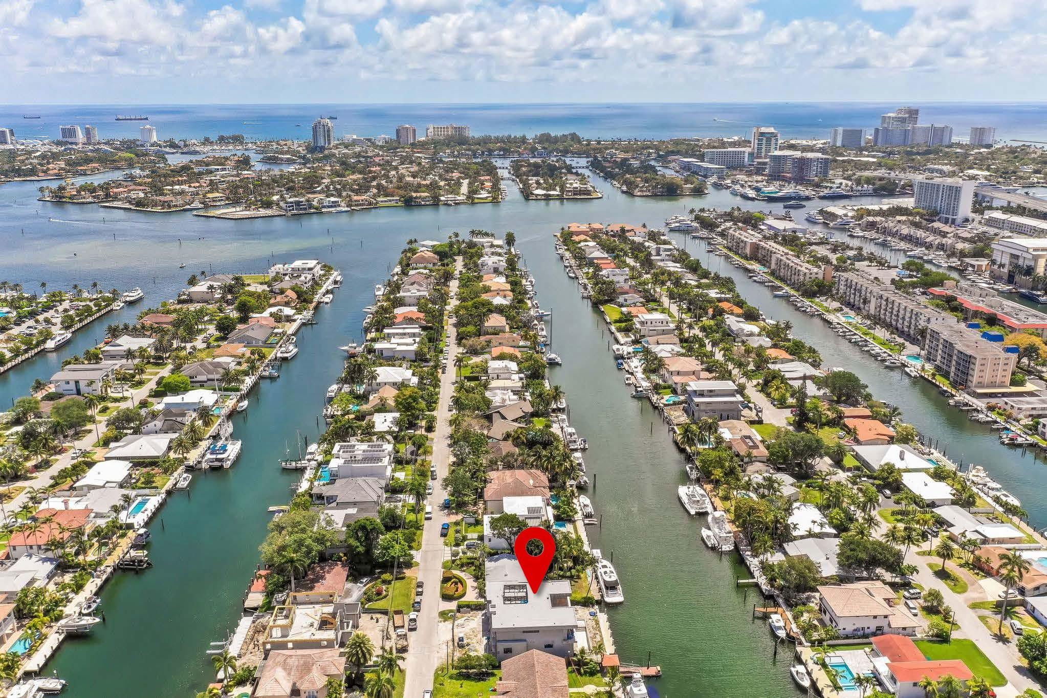 EXCELLENT INVESTMENT OPPORTUNITY! 2025 NEW CONSTRUCTION 5,891 SF 2-story residence with approved plans. $$$ BUILT IN EQUITY $$$ Open concept contemporary design in the highly desirable Rio Vista island community of Lauderdale Harbors. PRICED WAY BELOW MARKET! Situated on 70-feet of prime ocean accessible deep water with no fixed bridges, mere minutes to Port Everglades Inlet. ACT FAST. New seawall and concrete dock on a wide canal measuring over 140 ft. SELLER MOTIVATED! Plans included for Buyer to complete construction of 6 bed/7 bath with elevator, pool, spa, and lanai. Property will convey AS-IS, CASH ONLY. Closing is not subject to Seller obtaining Certificate of Occupancy. BUY NOW!